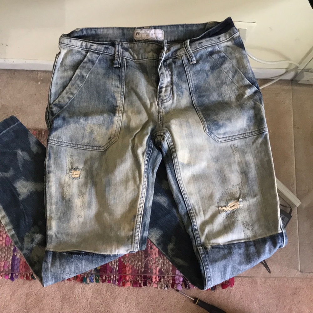 Vintage acid wash free people jeans